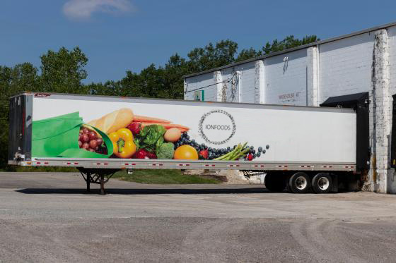 Ionfoods truck with food
