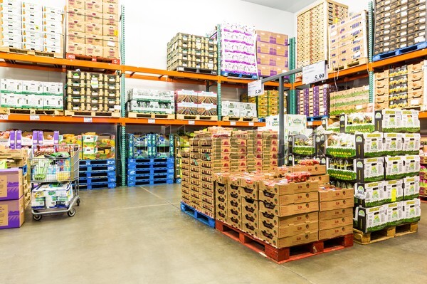 Ionfoods stock in pallets